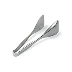 Vollrath stainless steel bread tongs, silverplate, 9.5