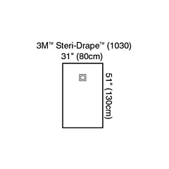 Drape 3M Steri-Drape Medium Drape with Aperture 1030 box/10 