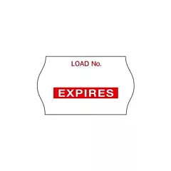 3M Label Expired Red 1125/roll 