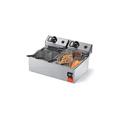 Vollrath Cayenne 2 x 10 lb Dual Countertop Electric Fryer 120V(40707)