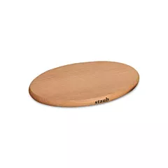 Staub oval wooden trivet, 11