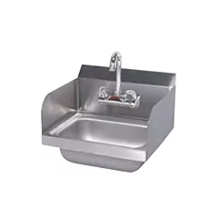 Tarrison hand sink w/ faucet and side panels - ta-hsf14sp 14