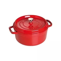 Staub Round Cocotte, Cherry, 4 qt - 1004214 003/1004214