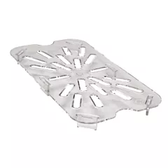 Cambro 40CWD135 1/4 Size Food Pan Drain Shelf, Clear