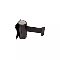 Nella Wall Mounted Crowd Control System with Retractable Belt, Black