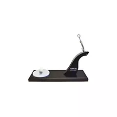 Nella Prosciutto Holder with Black Lacquered Wooden Base
