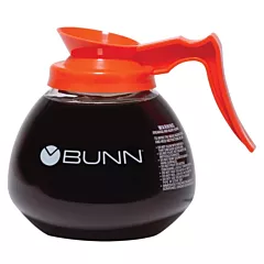 Bunn 64 Oz Glass Coffee Decanter with Orange Handle, 3 /Pack