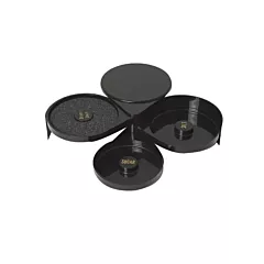 Johnson Rose 3-Tier Cocktail Rimmer, Black - GR-3T 100/GR-3T