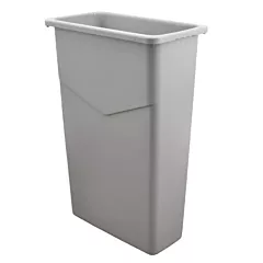 Slice Craft 20 Gallon Recycling Trash Container, Grey(OM43299)