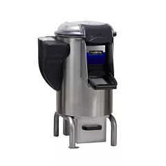 Trento 22 Pound Elite Electric Potato Peeler with Microswitch and Floor Water Discharge