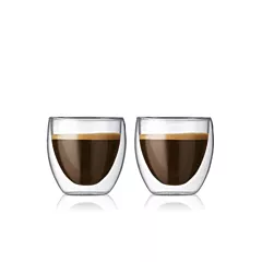 Bodum Pavina 2 Oz Espresso / Shot Glass, 2 /Box