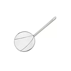Browne round nickel plated skimmer, 9