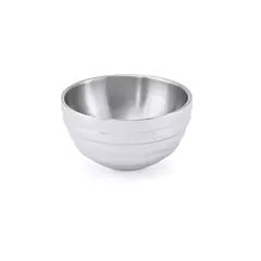Vollrath 24 Oz Double Wall Round Beehive Serving Bowl, Stainless Steel