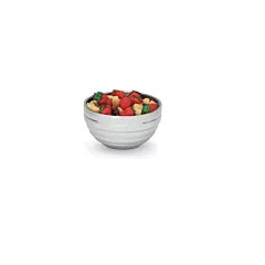 Vollrath 3.4 Qt Double Wall Round Beehive Serving Bowl, Stainless Steel