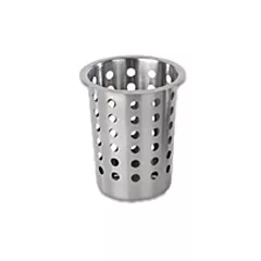 Browne stainless steel perforated cutlery cylinder, 3.8