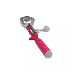 Vollrath 1.33 Oz Disher #24, Red Handle(47145)