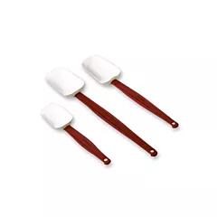Rubbermaid High Heat Spoon Scraper, Red, 9.5