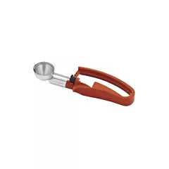 Vollrath 0.67 Oz Squeeze Handle Disher #50, Terracotta Handle(47401)