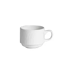 Steelite Spyro Stacking Cup, White, 7.5 oz 3DZ - 9032C986 06