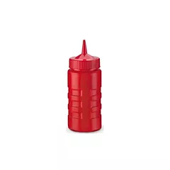 Vollrath 16 Oz Red Squeeze bottle with 1 Tip