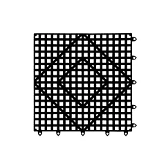 San Jamar Versa Mat Interlocking Bar Mat, Black 12