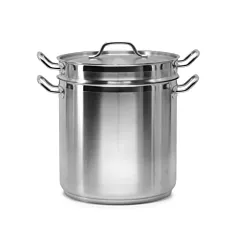 Signaturewares stainless steel double boiler w/ insert, 20 q