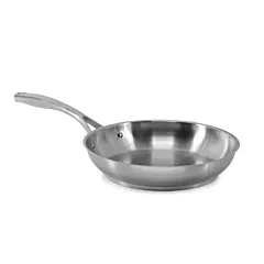 Signaturewares stainless steel frypan, stainless finish, 11