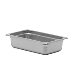 Signaturewares stainless steel steam table pan, 1/4 size, 2.