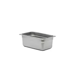 Signaturewares stainless steel steam table pan, 1/4 size, 4