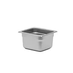 SignatureWares Stainless Steel Steam Table Pan, 1/6 Size, 4