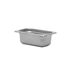 Signaturewares stainless steel steam table pan, 1/9 size, 2.