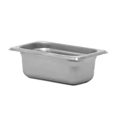 Signaturewares stainless steel steam table pan, 1/9 size, 2.
