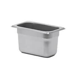 Signaturewares stainless steel steam table pan, 1/9 size, 4