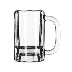 Libbey 10 Oz Paneled Beer Mug Glass 12 /Case