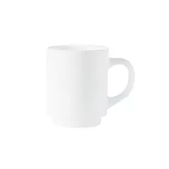 Arcoroc Stacking Mug, White, 8.25 oz 3DZ - 36140 2150/36140