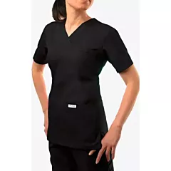 520T - MOBB 6 Pocket Scrub Top,V-Nech-BLACK-XL