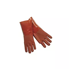Crawford Broom & Brush Co Double Dipped PVC Gloves, Red, 18