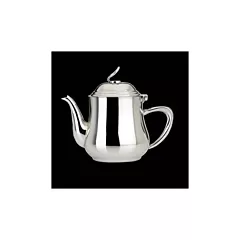 Steelite Eminence 21.5 Oz Tea Pot with Lid, Stainless Steel(5351S219)