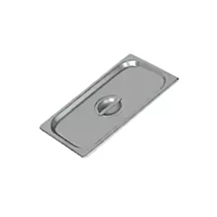 Browne stainless steel socouvercle steam table pan cover, 1/3 size