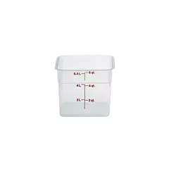 Cambro CamSquare, Poly White, 6 qt - 6SFSP148 025/6sfsp148