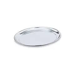 Vollrath round serving tray, stainless steel, 16