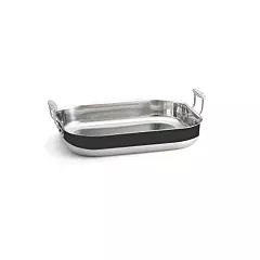 Tablecraft tri-ply roasting pan, noir, 6 qt- 558/cw2032bk