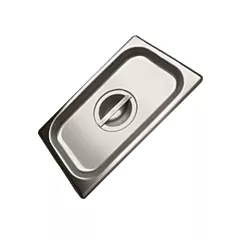 Browne stainless steel socouvercle steam table pan cover, 1/9 size