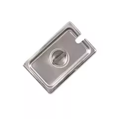 Browne notched steam table pan cover, 1/9 size - 016/575599