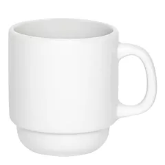 Browne 3 Oz Palm Ceramic Mug, White, 12 /Case