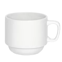 Browne 7 Oz Stacking Mug, White