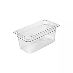 Cambro camwear pan, clear, 1/3 size, 4