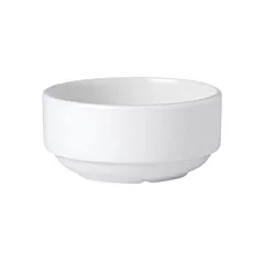 Steelite Monaco Unhandled Soup Cup, White, 10 oz 3DZ - 11010