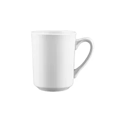 Browne Palm Ceramic Coffee Mug, White, 8.5 oz 3DZ - 563981 0