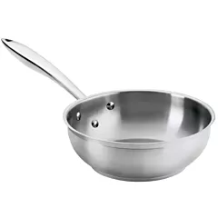 Thermalloy 2 Qt Tapered Sauté Pan Stainless Steel, 3